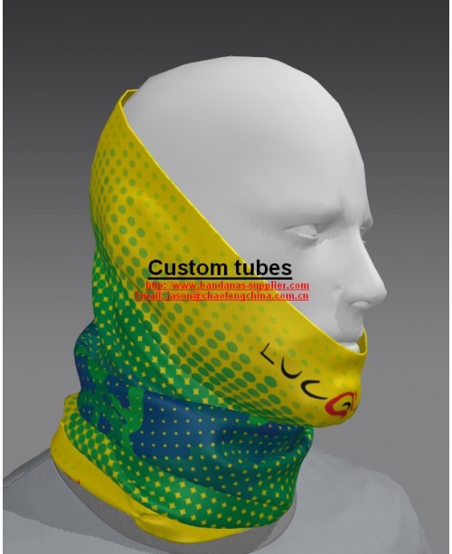  Custom  Microfiber Tube bandana, Customise Mask Neck Gaiter Sun Face Shield, Multi-Functional Neck Wear,Wind resistant material makes this ideal for most outdoor activities